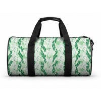 Hawaii Ti Leaf Maile Tuberose Lei Duffle Bag With Hanalei Leaf Green LT05 One size Green - Polynesian Pride