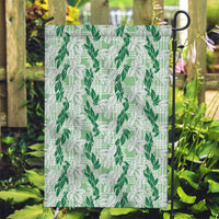 Hawaii Ti Leaf Maile Tuberose Lei Garden Flag With Hanalei Leaf Green LT05 Garden Flag Green - Polynesian Pride