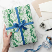 Hawaii Ti Leaf Maile Tuberose Lei Wrapping Paper With Hanalei Leaf Green LT05 - Polynesian Pride