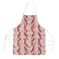 Hawaii Ti Leaf Maile Tuberose Lei Apron With Hanalei Leaf Red LT05 Red - Polynesian Pride