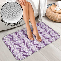 Hawaii Ti Leaf Maile Tuberose Lei Bathroom Set With Hanalei Leaf Purple LT05 - Polynesian Pride
