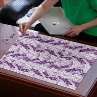 Hawaii Ti Leaf Maile Tuberose Lei Puzzle With Hanalei Leaf Purple LT05 - Polynesian Pride