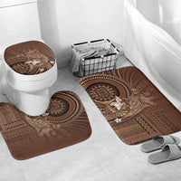 Samoa Tatau Marlin Bathroom Set With Siapo Motifs Brown