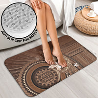 Samoa Tatau Marlin Bathroom Set With Siapo Motifs Brown