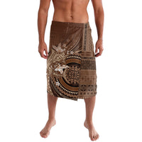 Samoa Tatau Marlin Lavalava With Siapo Motifs Brown