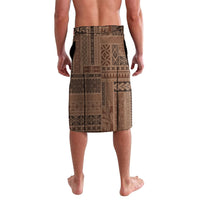 Samoa Tatau Marlin Lavalava With Siapo Motifs Brown