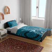Samoa Tatau Marlin Bedding Set With Siapo Motifs Teal