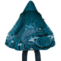 Samoa Tatau Marlin Cloak With Siapo Motifs Teal