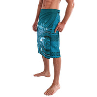 Samoa Tatau Marlin Lavalava With Siapo Motifs Teal
