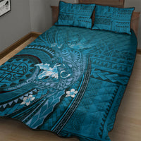 Samoa Tatau Marlin Quilt Bed Set With Siapo Motifs Teal