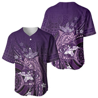 Samoa Tatau Marlin Baseball Jersey With Siapo Motifs Violet