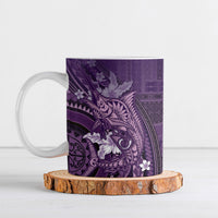 Samoa Tatau Marlin Ceramic Mug With Siapo Motifs Violet
