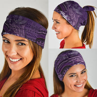 Samoa Tatau Marlin Neck Gaiter With Siapo Motifs Violet