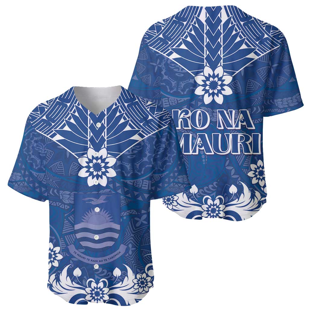 Wikin te Taetae ni Kiribati Baseball Jersey Pacific Tapa Pattern