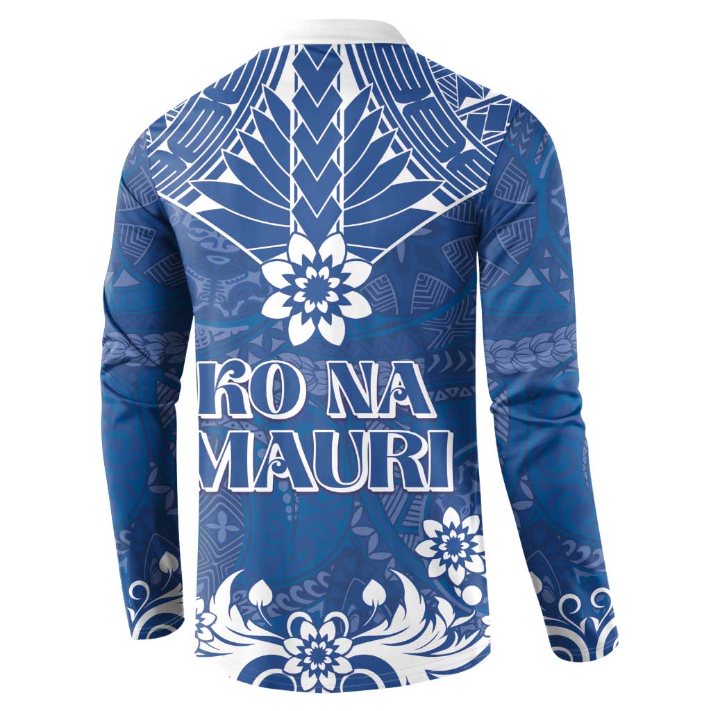 Wikin te Taetae ni Kiribati Button Sweatshirt Pacific Tapa Pattern LT05 - Polynesian Pride