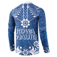 Wikin te Taetae ni Kiribati Button Sweatshirt Pacific Tapa Pattern LT05 - Polynesian Pride