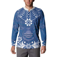 Wikin te Taetae ni Kiribati Button Sweatshirt Pacific Tapa Pattern LT05 - Polynesian Pride