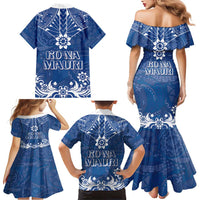 Wikin te Taetae ni Kiribati Family Matching Mermaid Dress and Hawaiian Shirt Pacific Tapa Pattern LT05 - Polynesian Pride
