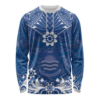 Wikin te Taetae ni Kiribati Long Sleeve Shirt Pacific Tapa Pattern