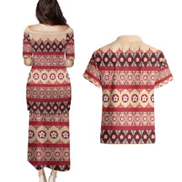 Tonga Language Week Couples Matching Puletasi and Hawaiian Shirt Lea Faka-Tonga Everyday - Polynesian Pride