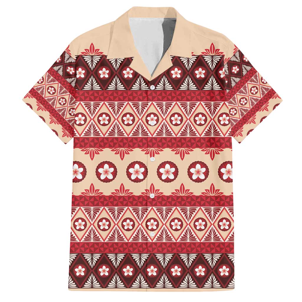 Tonga Language Week Family Matching Off Shoulder Short Dress and Hawaiian Shirt Lea Faka-Tonga Everyday - Polynesian Pride