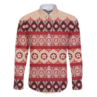 Tonga Language Week Family Matching Off Shoulder Short Dress and Hawaiian Shirt Lea Faka-Tonga Everyday - Polynesian Pride