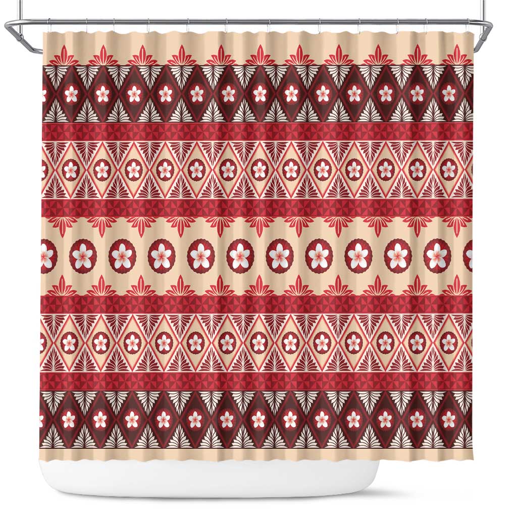 Tonga Language Week Shower Curtain Lea Faka-Tonga Everyday - Polynesian Pride