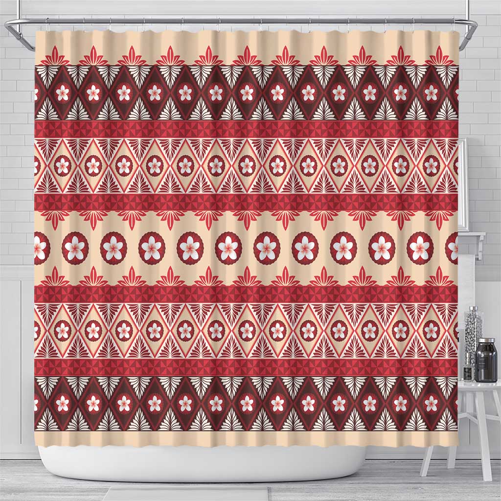 Tonga Language Week Shower Curtain Lea Faka-Tonga Everyday - Polynesian Pride