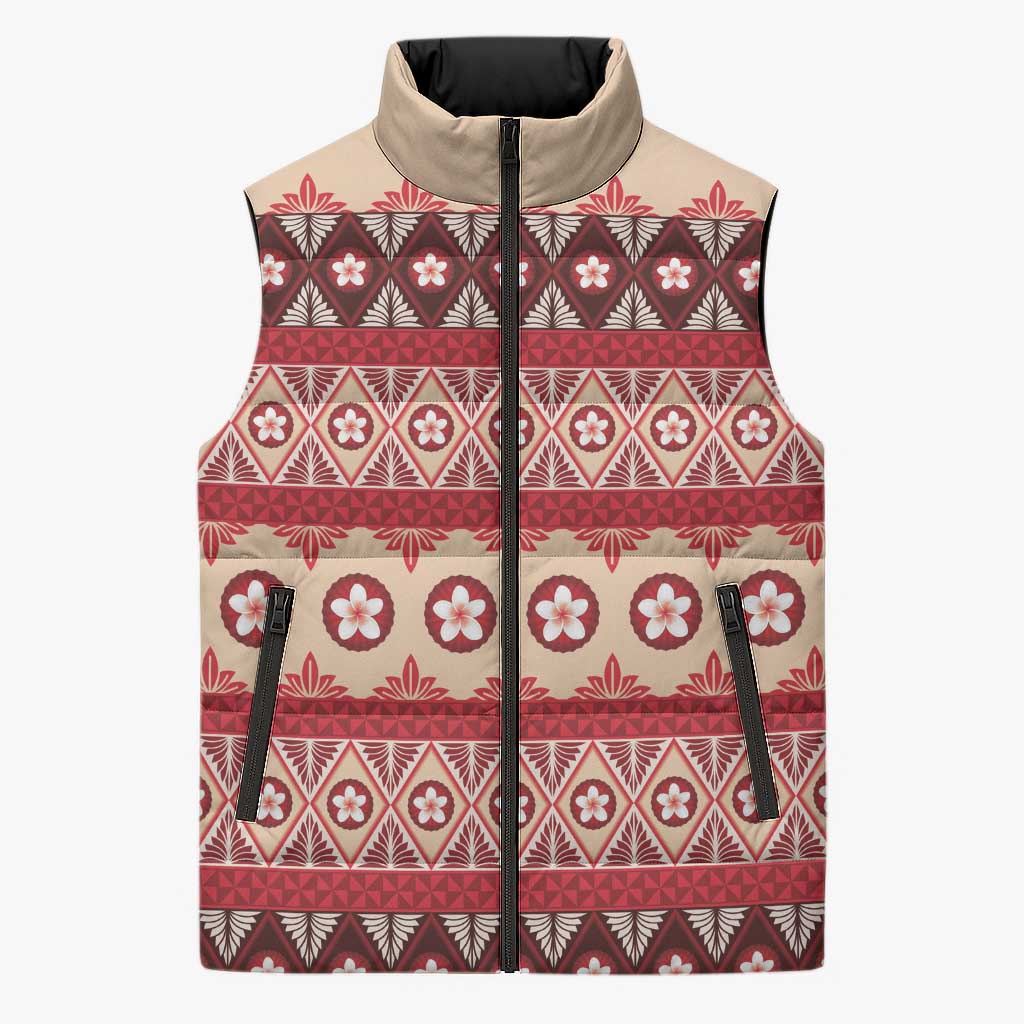 Tonga Language Week Sleeveless Puffer Jacket Lea Faka-Tonga Everyday - Polynesian Pride