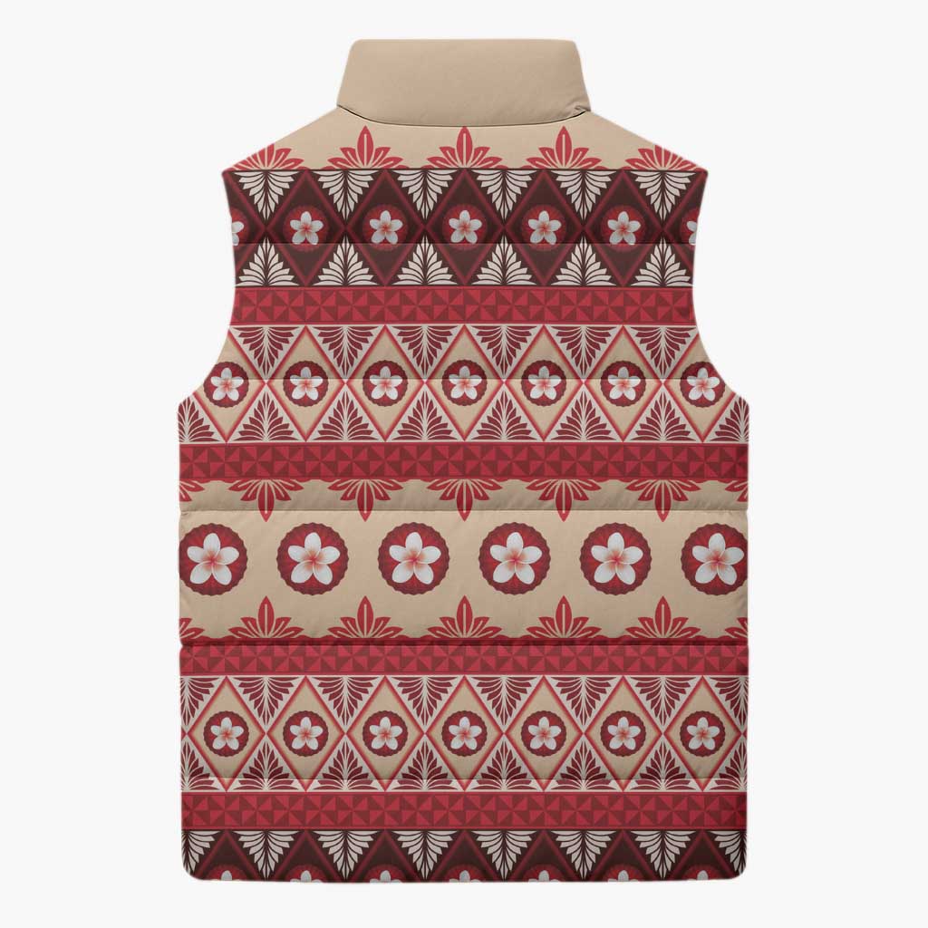 Tonga Language Week Sleeveless Puffer Jacket Lea Faka-Tonga Everyday - Polynesian Pride