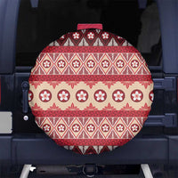 Tonga Language Week Spare Tire Cover Lea Faka-Tonga Everyday LT05 No hole Beige - Polynesian Pride