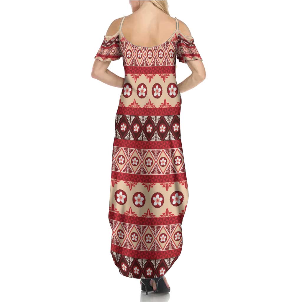 Tonga Language Week Summer Maxi Dress Lea Faka-Tonga Everyday - Polynesian Pride