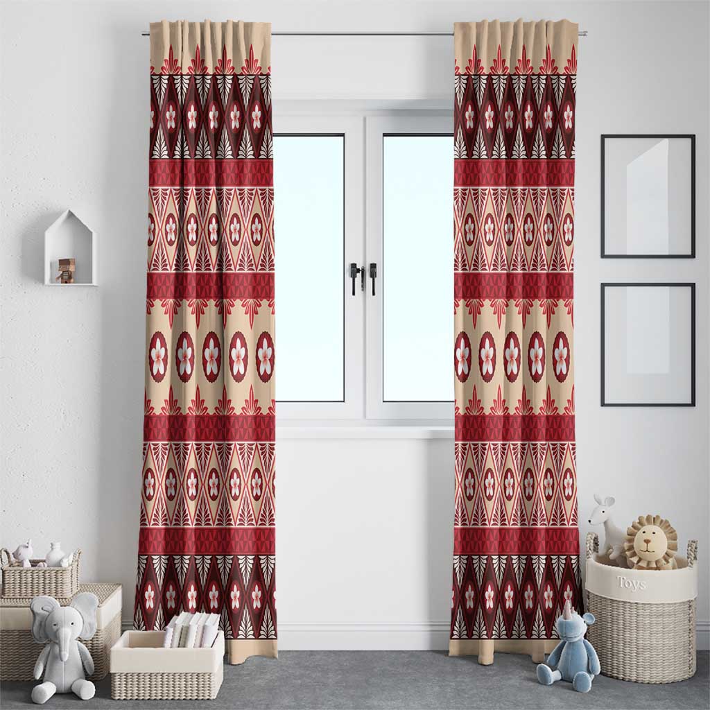 Tonga Language Week Window Curtain Lea Faka-Tonga Everyday LT05 - Polynesian Pride