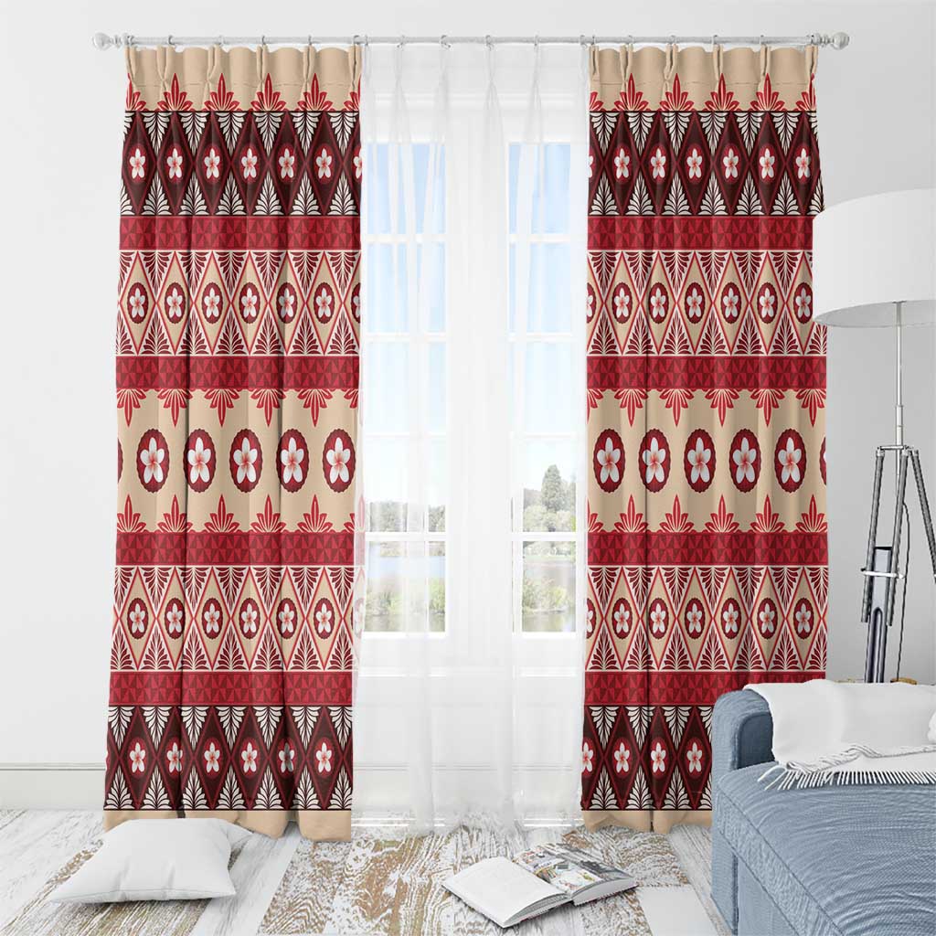 Tonga Language Week Window Curtain Lea Faka-Tonga Everyday LT05 - Polynesian Pride