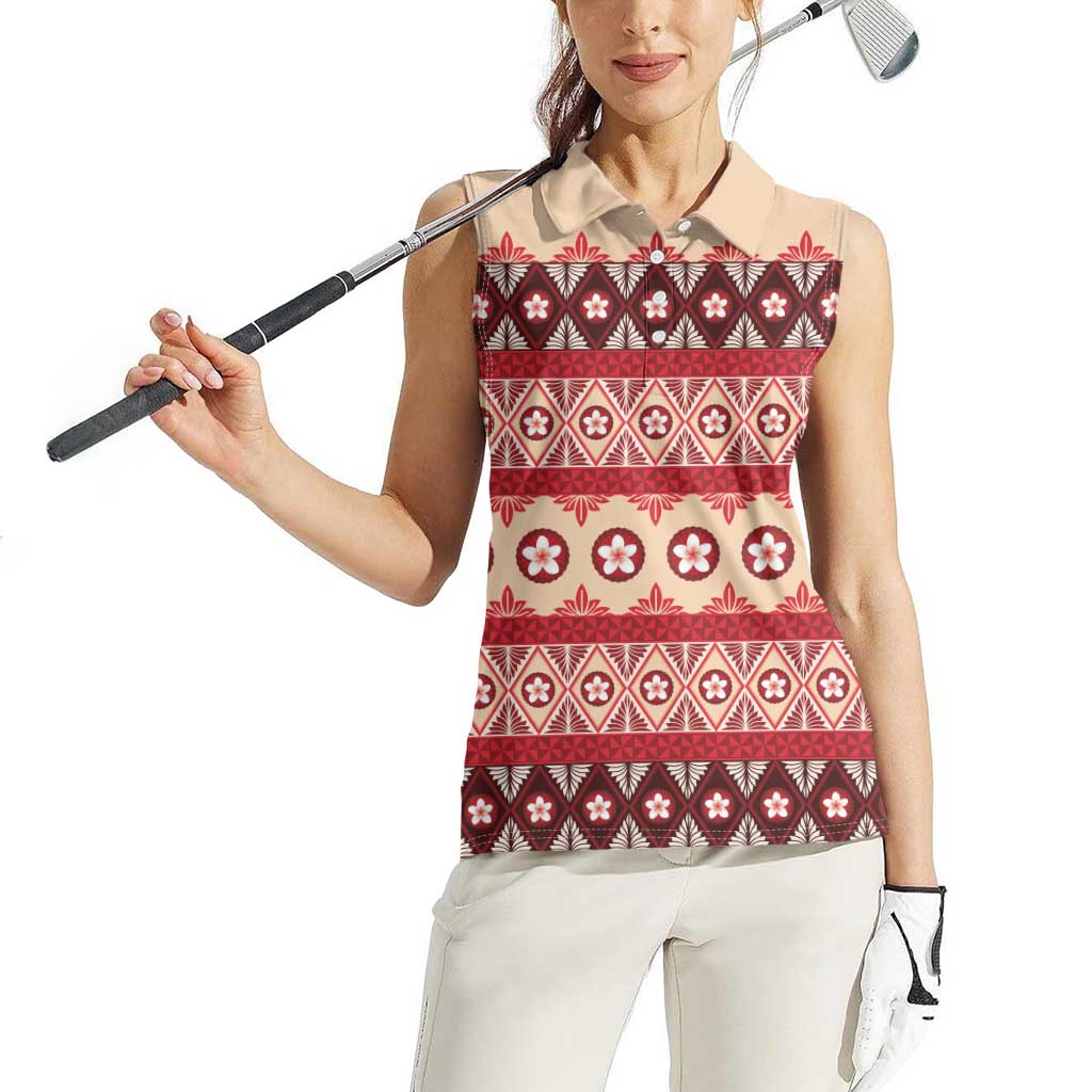 Tonga Language Week Women Sleeveless Polo Shirt Lea Faka-Tonga Everyday - Polynesian Pride