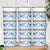 Samoa White Sunday Skinny Tumbler Samoan Tapa Blue Hibiscus - Polynesian Pride