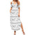 Samoa White Sunday Summer Maxi Dress Samoan Tapa White Hibiscus - Polynesian Pride