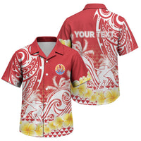 Personalised Tahiti Surfing Family Matching Mermaid Dress and Hawaiian Shirt Polynesian Style LT05 Son's Shirt Red - Polynesian Pride