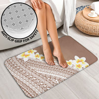 Tahiti Plumeria Tribal Pattern Bathroom Set Wave Style Brown LT05 - Polynesian Pride