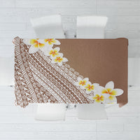Tahiti Plumeria Tribal Pattern Tablecloth Wave Style Brown LT05 Brown - Polynesian Pride