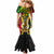 Vanuatu Mermaid Dress Vanuatuan Coat Of Arms Mix Pig Tusk Poynesian Pattern LT05 - Polynesian Pride