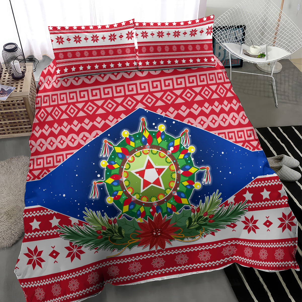Philippines Christmas Bedding Set Filipino Parol Maligayang Pasko LT05 - Polynesian Pride
