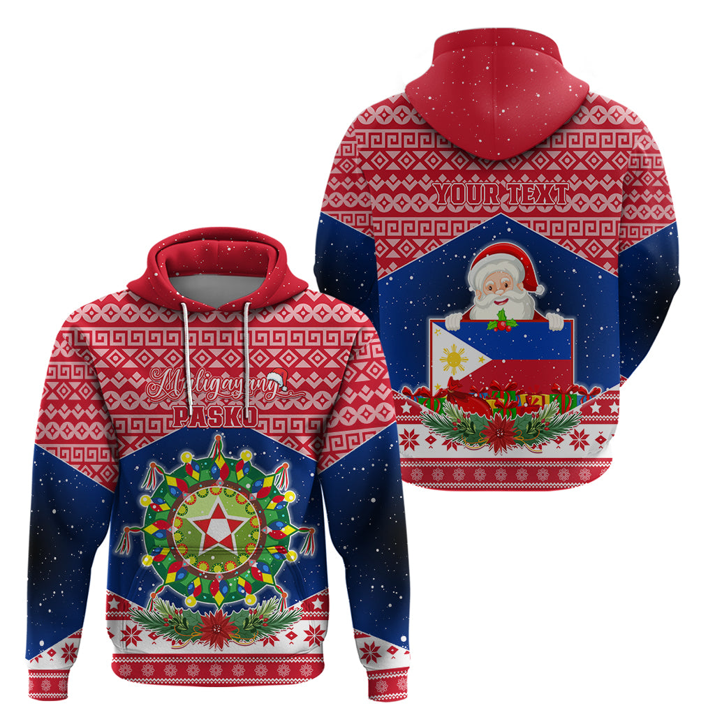 Personalised Philippines Christmas Hoodie Filipino Parol Maligayang Pasko LT05 - Polynesian Pride
