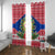 Philippines Christmas Window Curtain Filipino Parol Maligayang Pasko LT05 With Grommets Red - Polynesian Pride