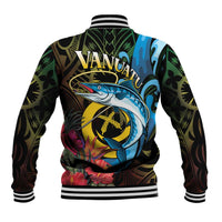 Vanuatu Fishing Baseball Jacket It's Time To Fish LT05 - Polynesian Pride