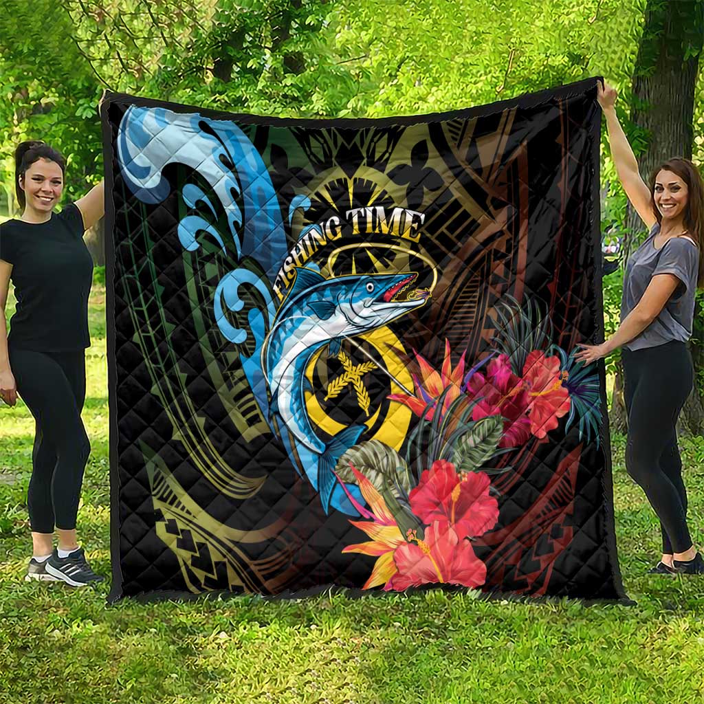 Vanuatu Fishing Quilt It's Time To Fish LT05 - Polynesian Pride
