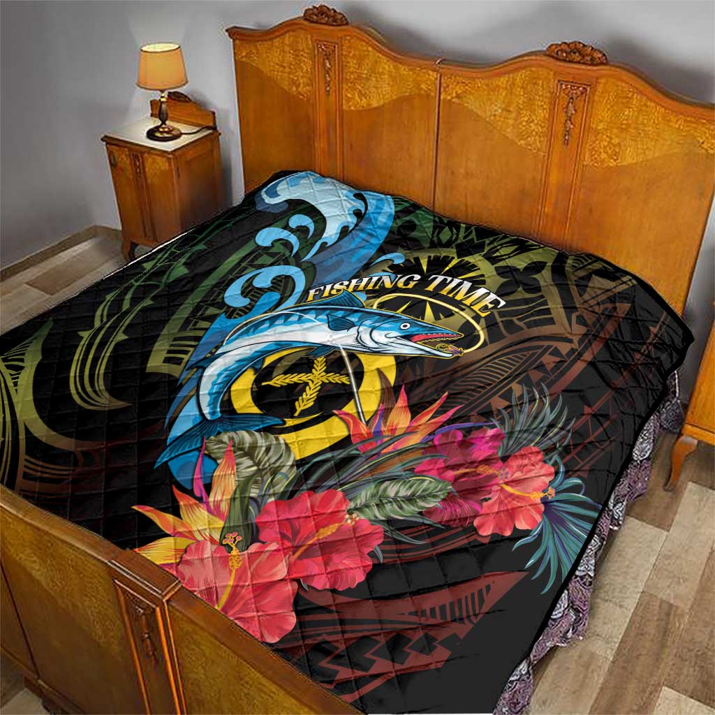 Vanuatu Fishing Quilt It's Time To Fish LT05 - Polynesian Pride