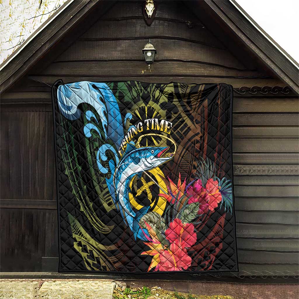 Vanuatu Fishing Quilt It's Time To Fish LT05 - Polynesian Pride