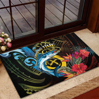 Vanuatu Fishing Rubber Doormat It's Time To Fish LT05 - Polynesian Pride