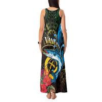 Vanuatu Fishing Tank Maxi Dress It's Time To Fish LT05 - Polynesian Pride